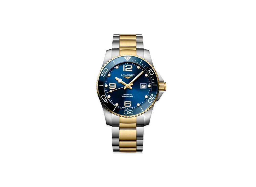 Longines Hydro Conquest 41.00mm "Blue Sun Ray/Stainless Steel/Ceramic" L3.781.3.96.7