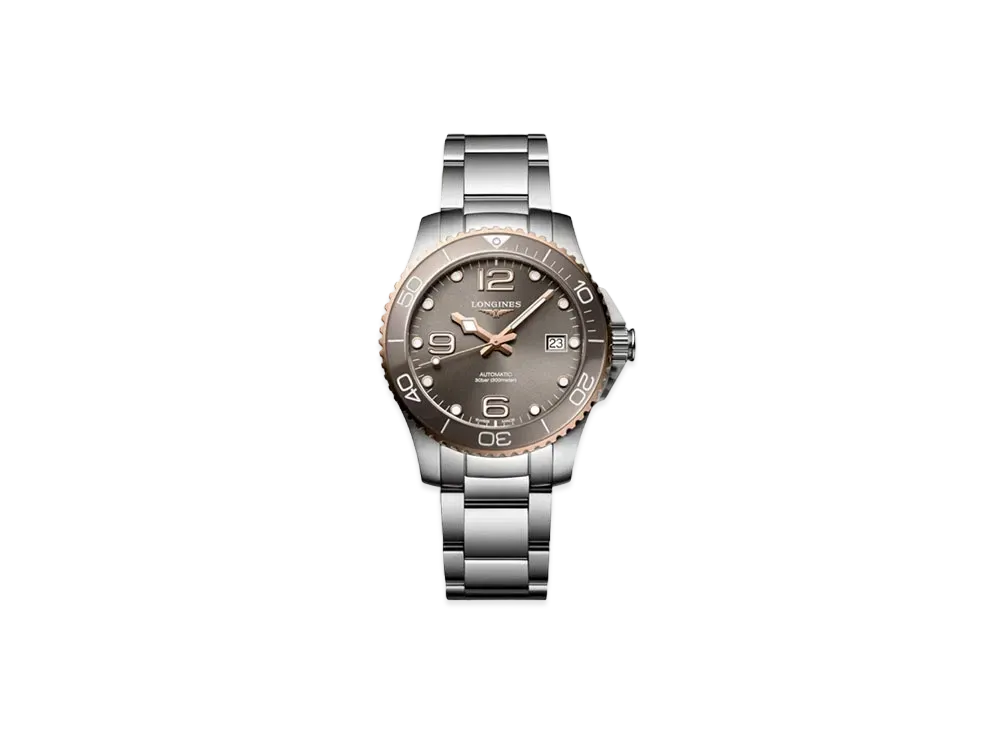 Longines Hydro Conquest 39.00mm "Sun Ray Gray/Stainless Steel/Ceramic" L3.780.3.78.6
