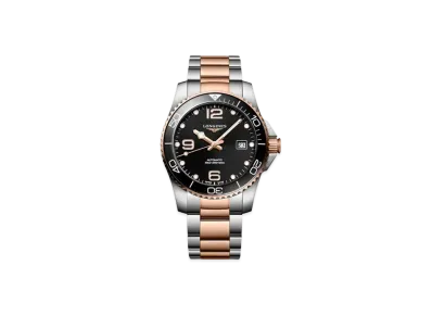Longines Hydro Conquest 41.00mm "Black Sun Ray/Stainless Steel/Ceramic" L3.781.3.58.7