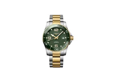 Longines Hydro Conquest 41.00mm "Green Matte/Stainless Steel/Ceramic" L3.781.3.06.7