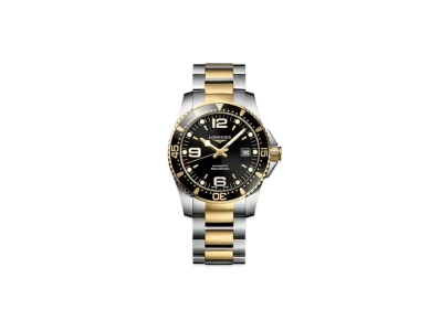 Longines Hydro Conquest 41.00mm "Black Sun Ray/Stainless Steel/Yellow" L3.742.3.56.7