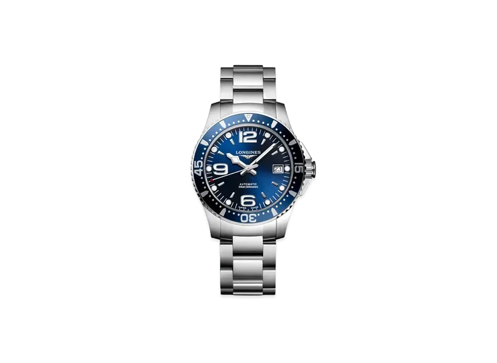 Longines Hydro Conquest 39.00mm "Blue Sun Ray/Stainless Steel" L3.741.4.96.6