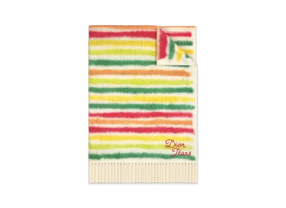 Dior Tears Blanket (Brushed Alpaca Blend) "Multicolor"