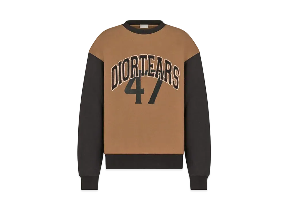 ディオール ティアーズ オーバーサイズ スウェットシャツ "ブラウン" 393J679A0807_C789