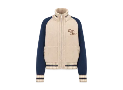 Dior Tears Zipped Blouson "Beige/Navy Blue"