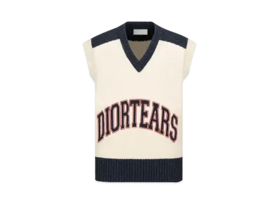 Dior Tears Sleeveless Sweater "White"