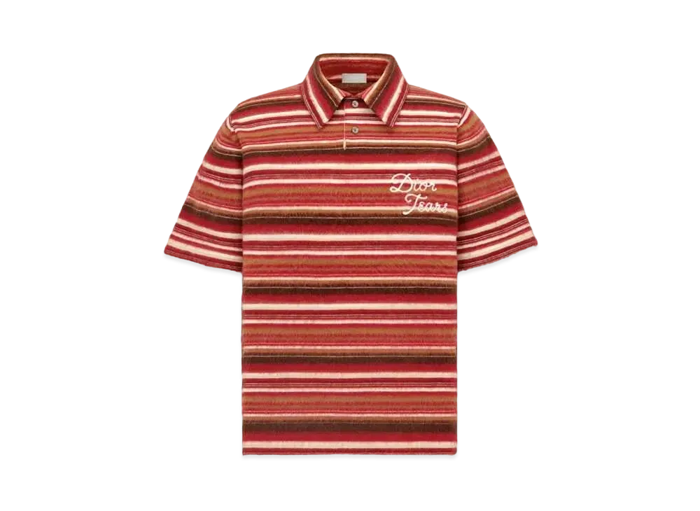 Dior Tears Polo Shirt "Brown/Red"
