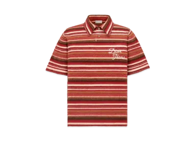 Dior Tears Polo Shirt "Brown/Red"