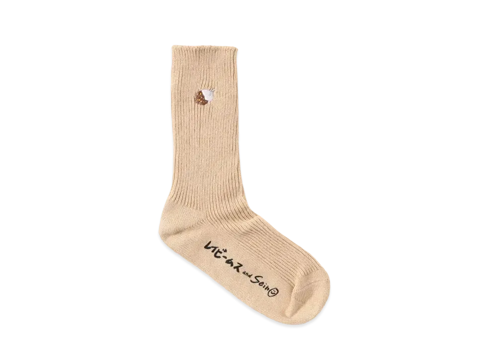 NANA SEINO x Ray BEAMS Curryrice Socks "Beige"