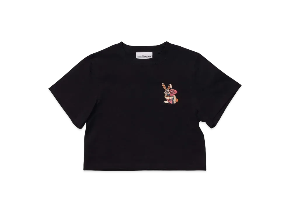 VAULTROOM Key Rabbit Mini Cropped Tee "Black"
