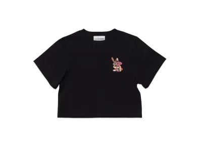 VAULTROOM Key Rabbit Mini Cropped Tee "Black"