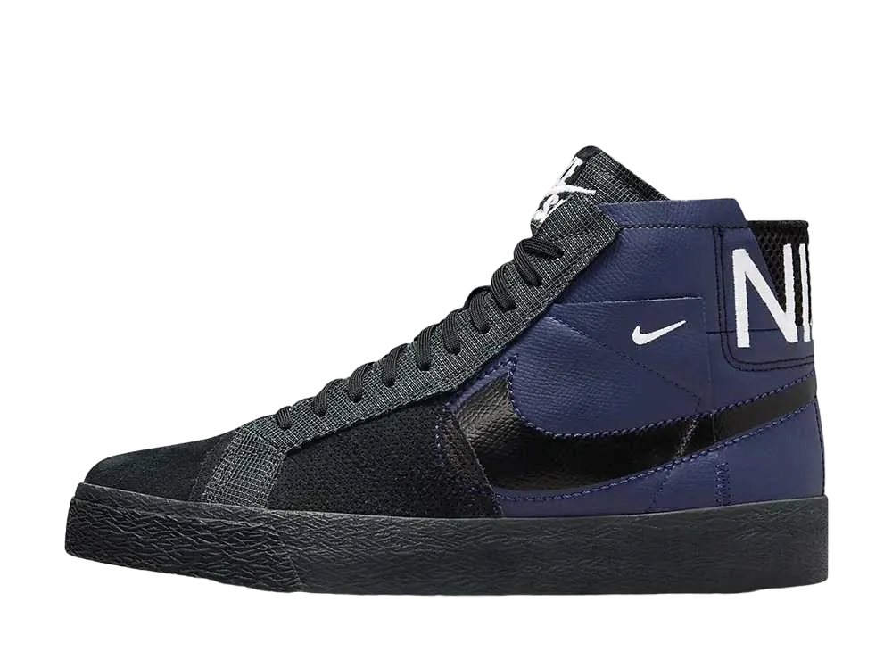 ナイキ SB ズーム ブレーザー ミッド プレミアム "ミッドナイトネイビー"