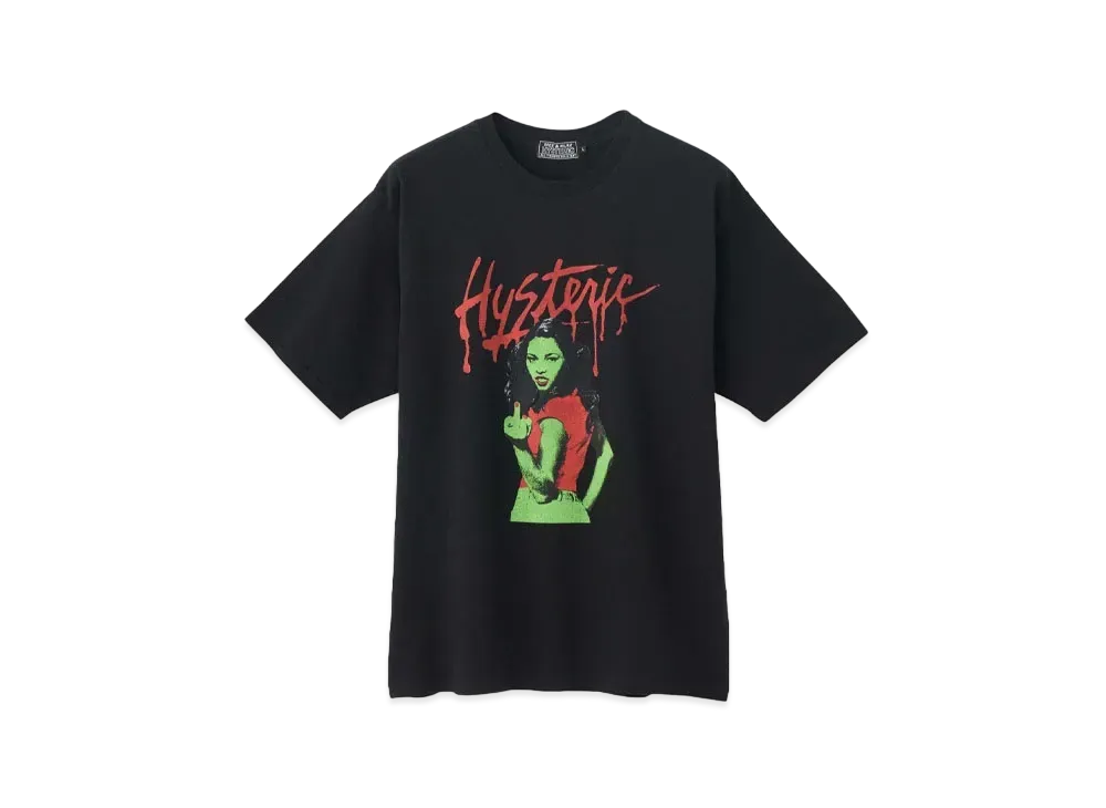 HYSTERIC GLAMOUR Mondo Rock Tee "Black"