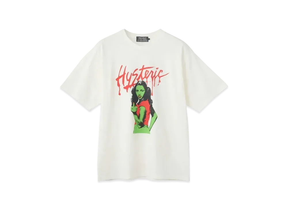 HYSTERIC GLAMOUR Mondo Rock Tee "White"