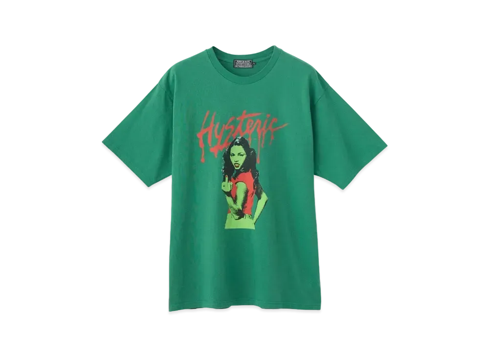 HYSTERIC GLAMOUR Mondo Rock Tee "Green"