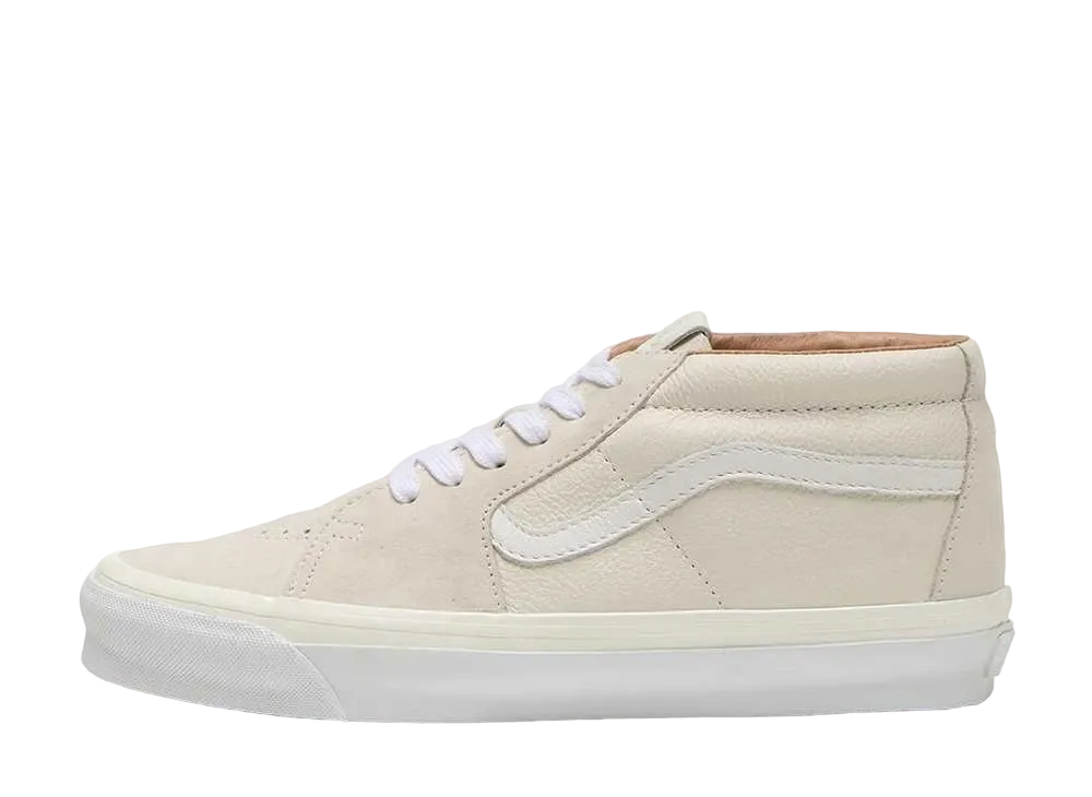 Vault by Vans OG Sk8-Mid LX "BLANC DE VINTAGE WHITE"