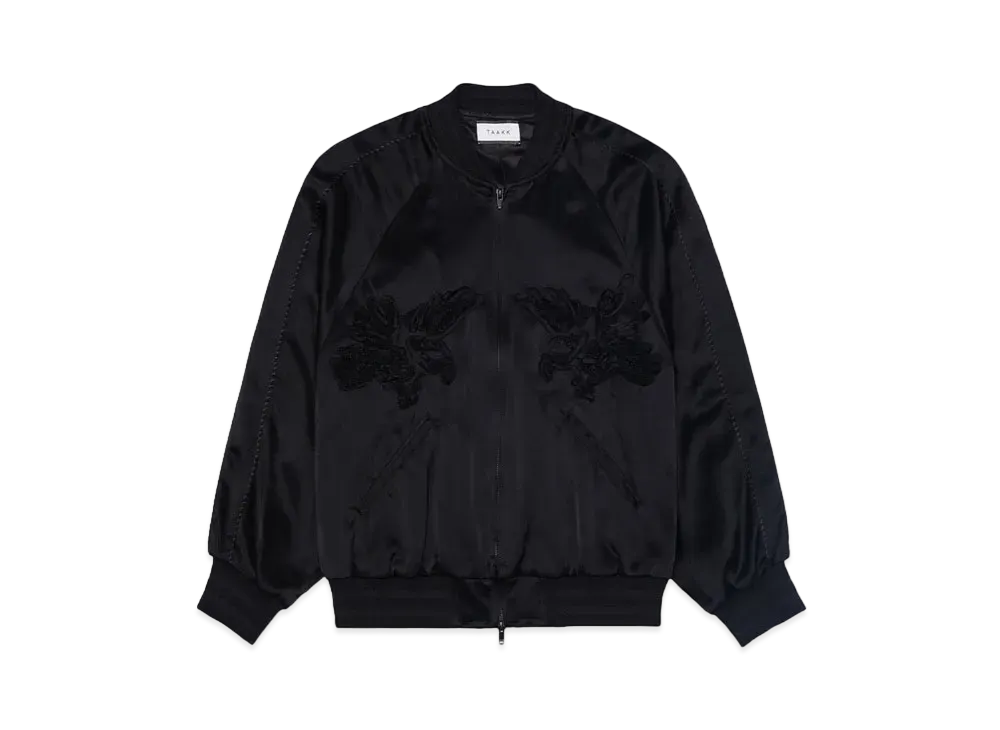 TAAKK TAPE EMBROIDERY SOUVENIR JACKET "BLACK"