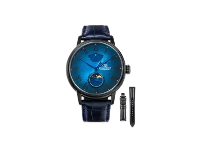 ORIENT STAR Classic Collection Mechanical Moon Phase M45 with Leather Replacement Band Prestige Shop 145 Limited RK-AY0118L