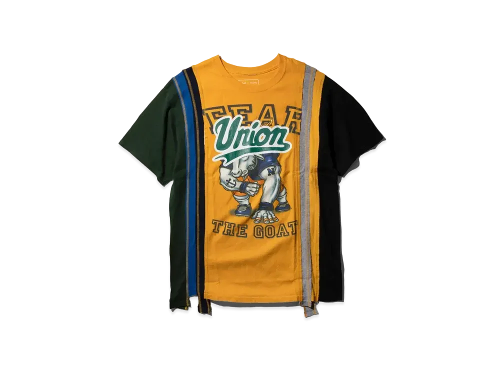 UNION x NEEDLES Rebuild 7 Cuts S/S Tee #5 "Green"