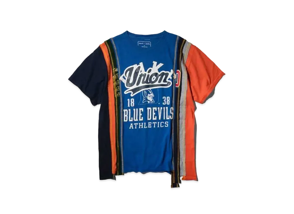 UNION x NEEDLES Rebuild 7 Cuts S/S Tee #2 "Blue"