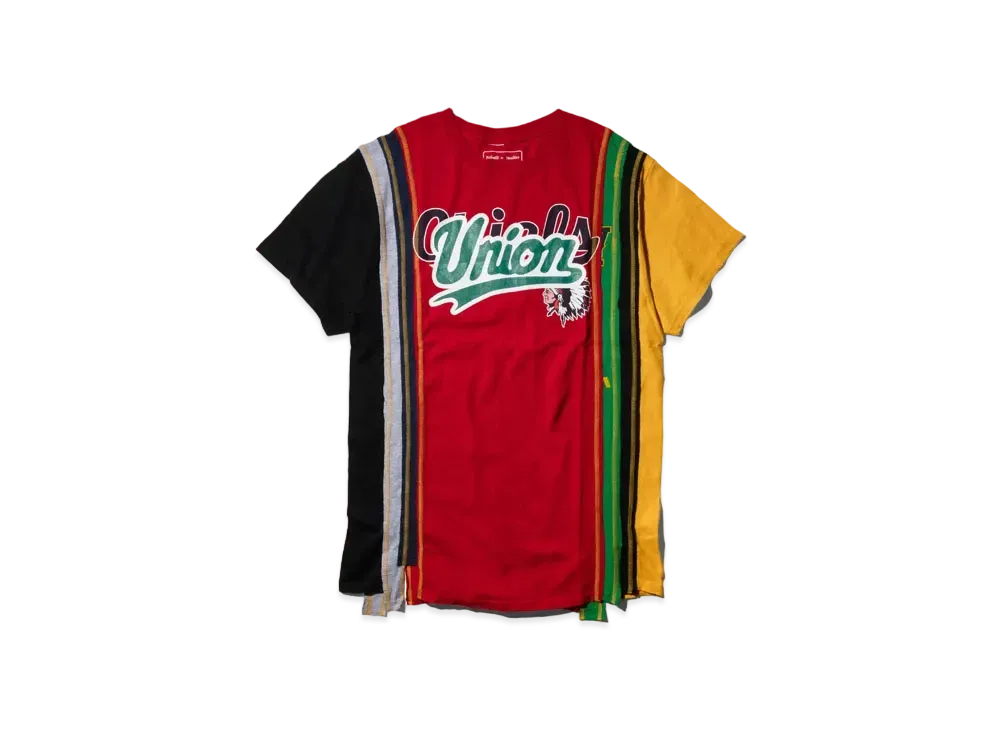 UNION x NEEDLES Rebuild 7 Cuts S/S Tee #1 "Green"