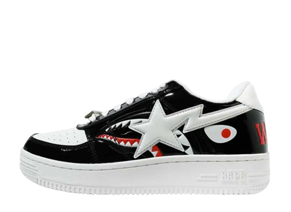 A BATHING APE®︎ BAPE STA Low Color Block Shark "Black"