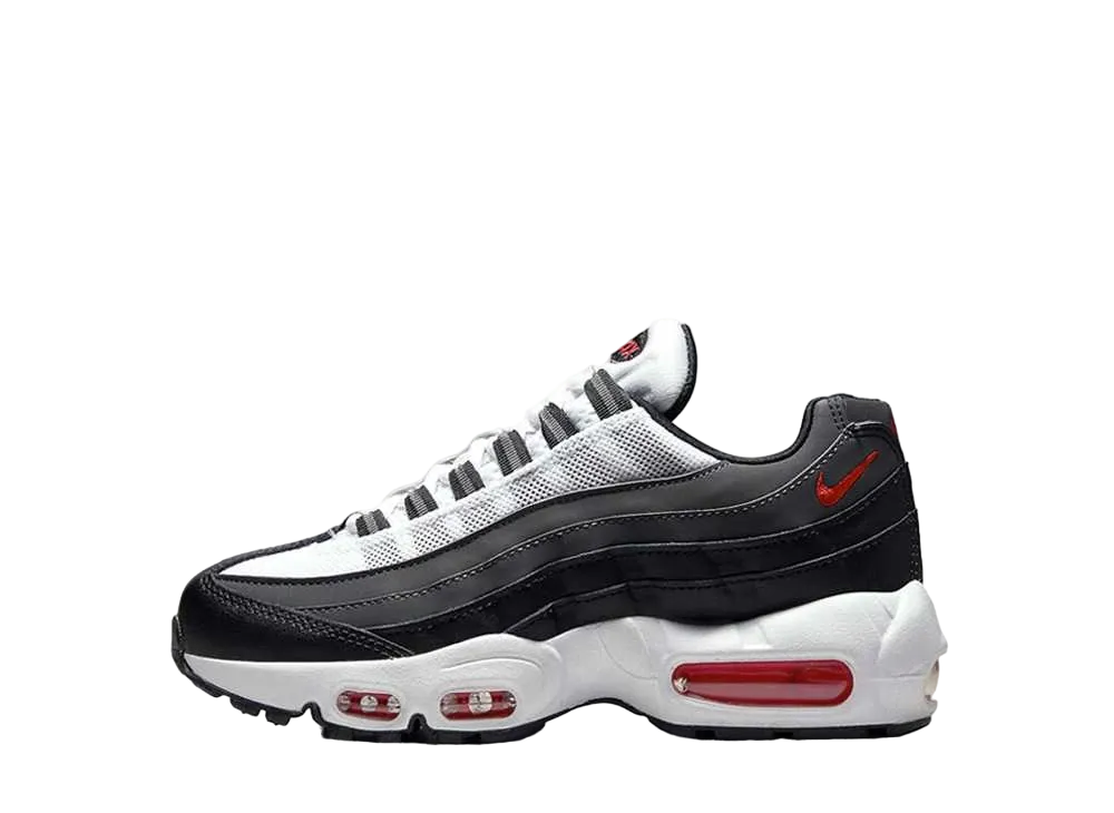 Nike GS Air Max 95 Recraft "White/Iron Grey/University Red"