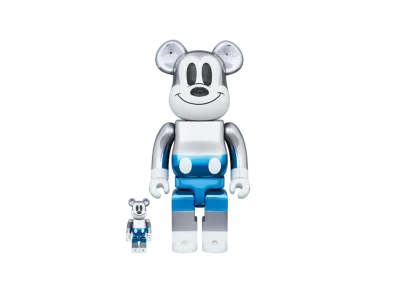 Bearbrick fragmentdesign MICKEY MOUSE BLUE Ver.100% & 400%