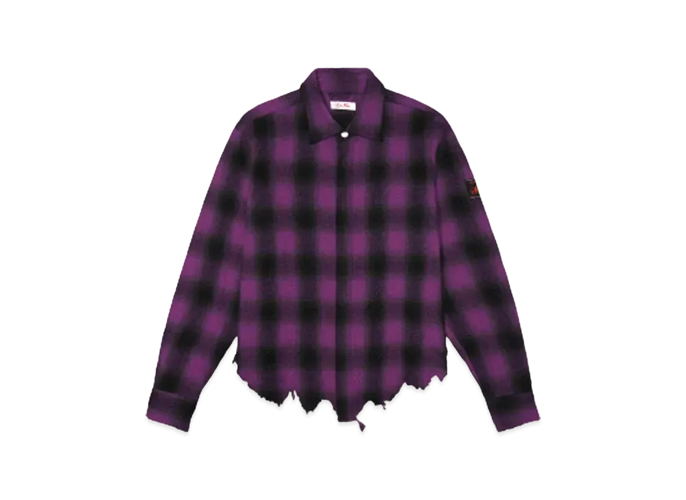SYUMAN. Broken long Sleeves with rhinestone type2 "Purple/Blk"