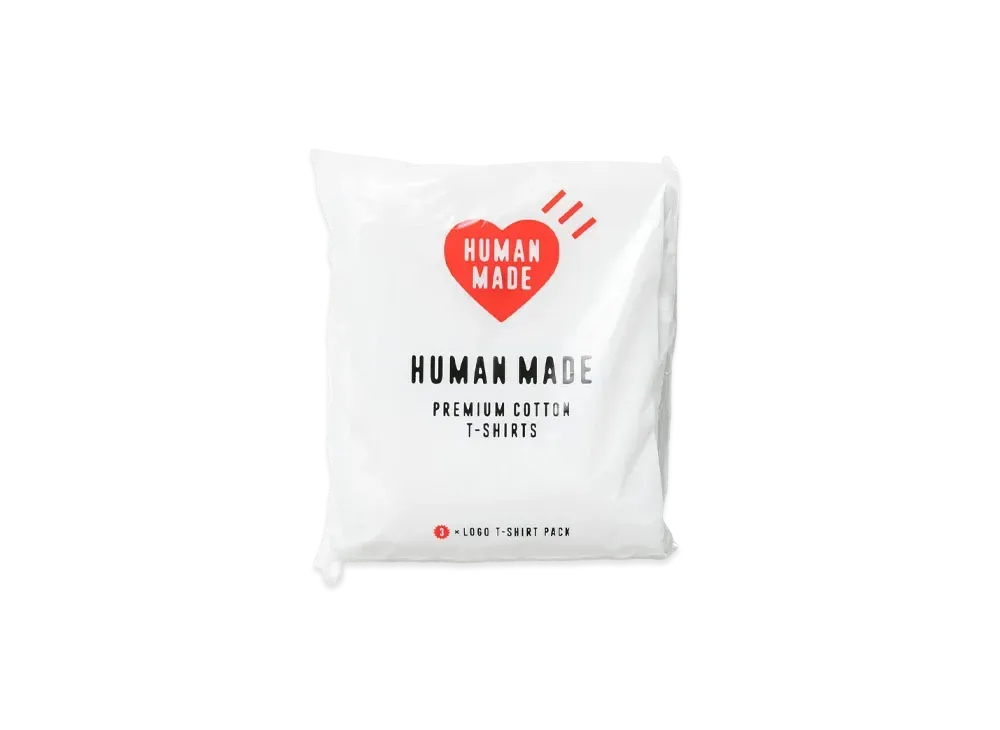 HUMAN MADE 3Pack T-Shirt Set "White"