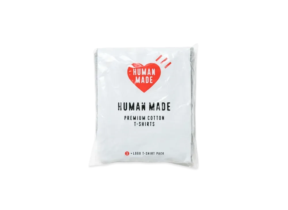 HUMAN MADE 3Pack T-Shirt Set "Gray"