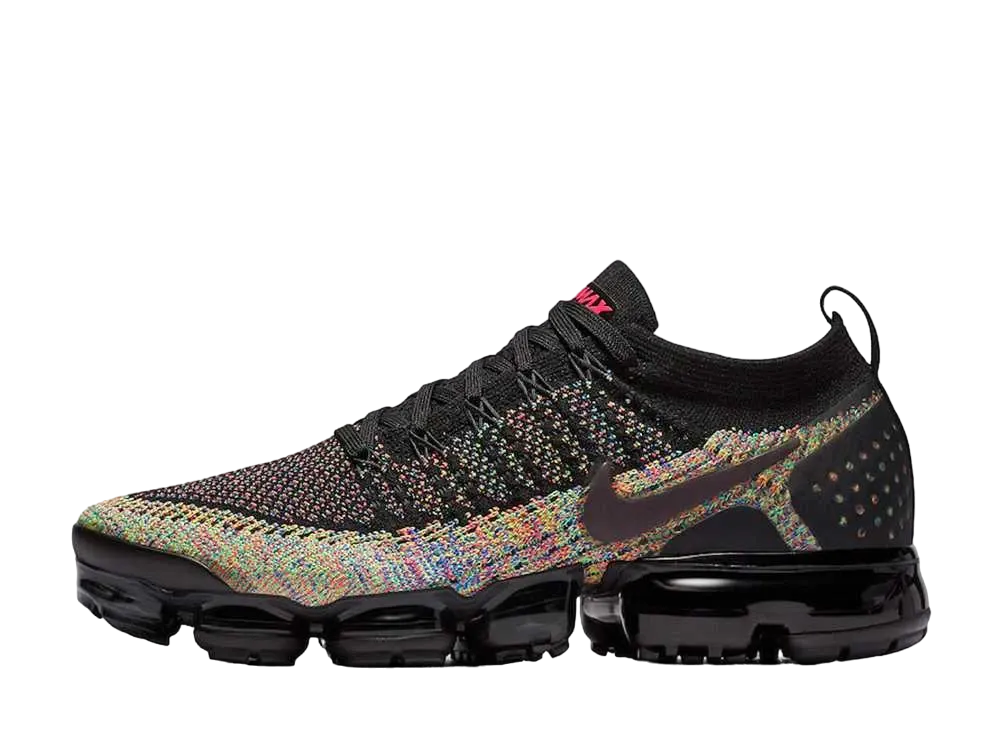 ナイキ エアヴェイパーマックス フライニット2 "ブラック/レーサーピンク"