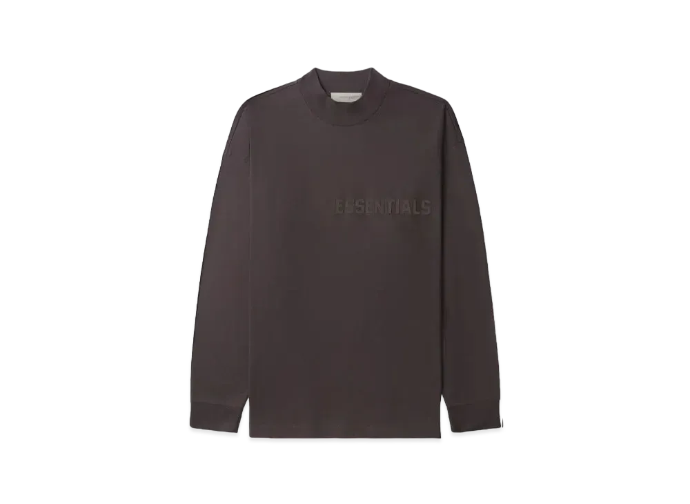 FEAR OF GOD ESSENTIALS Logo Long Tee "Dark Purple"