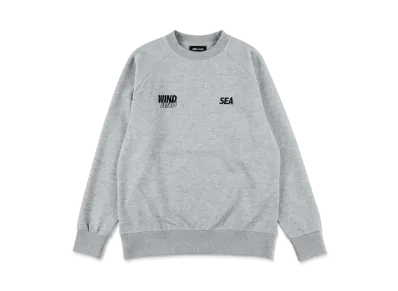 WIND AND SEA WDS-ES Tech Fleece Raglan Crew Neck "Gray"