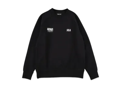 WIND AND SEA WDS-ES Tech Fleece Raglan Crew Neck "Black"