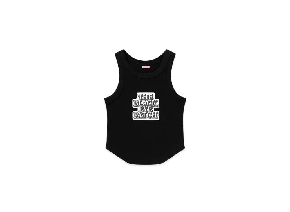 Black Eye Patch OG Label Cropped Tank "Black"