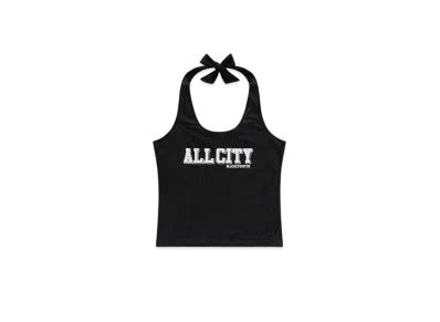 Black Eye Patch All City Mesh Halter Neck "Black"
