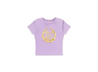 Black Eye Patch Bamboo Hoop Baby Tee "Lavender"