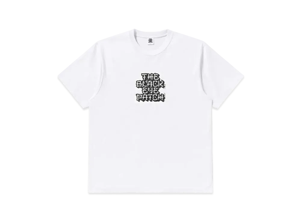 ブラックアイパッチ カンジ ラベル Tシャツ "ホワイト"