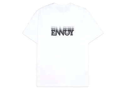 ENNOY Electric Logo Gradation ss Tee "White"