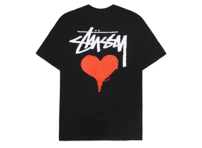 Stussy Stock Heart Tee "Black"