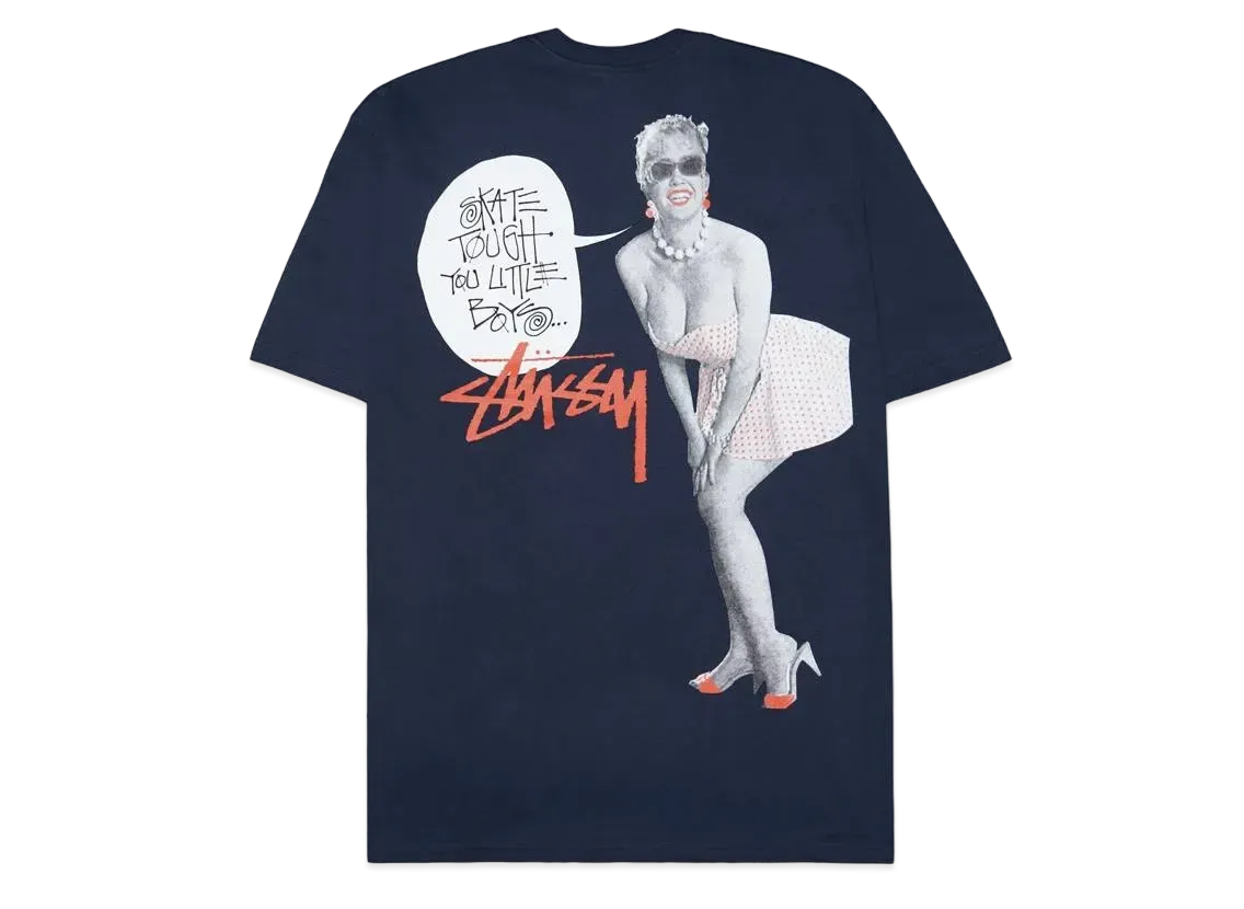 Stussy Skate Tough Tee "Navy"