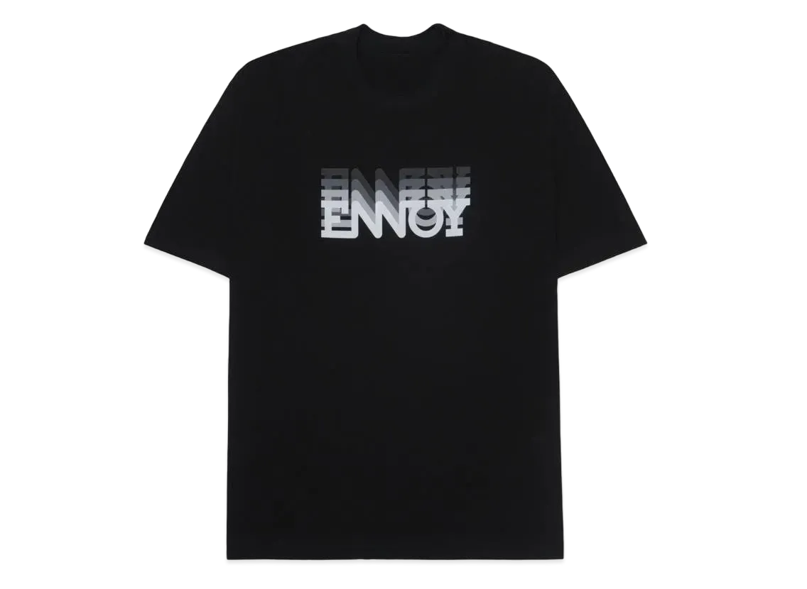 ENNOY Electric Logo Gradation ss Tee "Black"