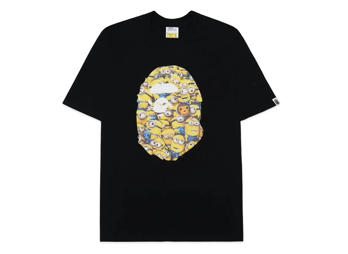 A BATHING APE MINIONS TEE 09 "Black"