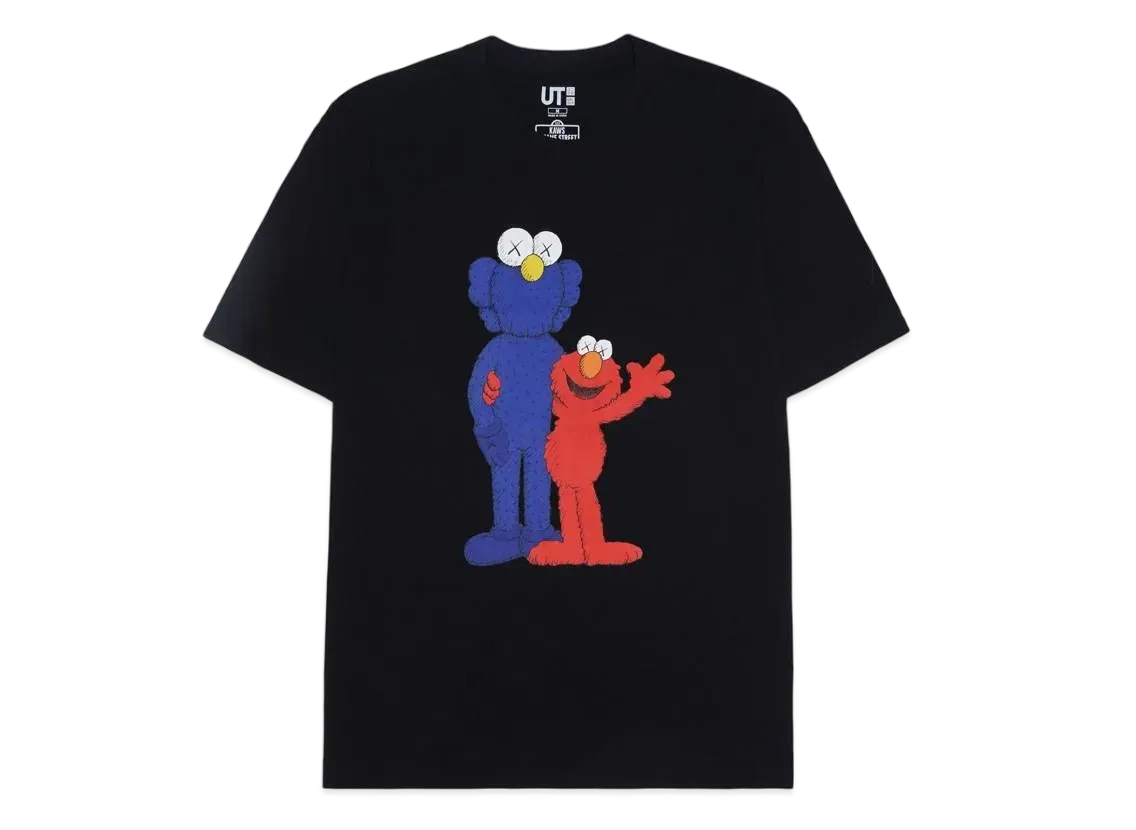 KAWS x Uniqlo x Sesame Street BFF Elmo Tee "Black"