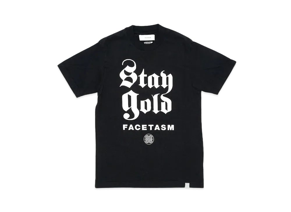 FACETASM STAY GOLD TEE "BLACK"