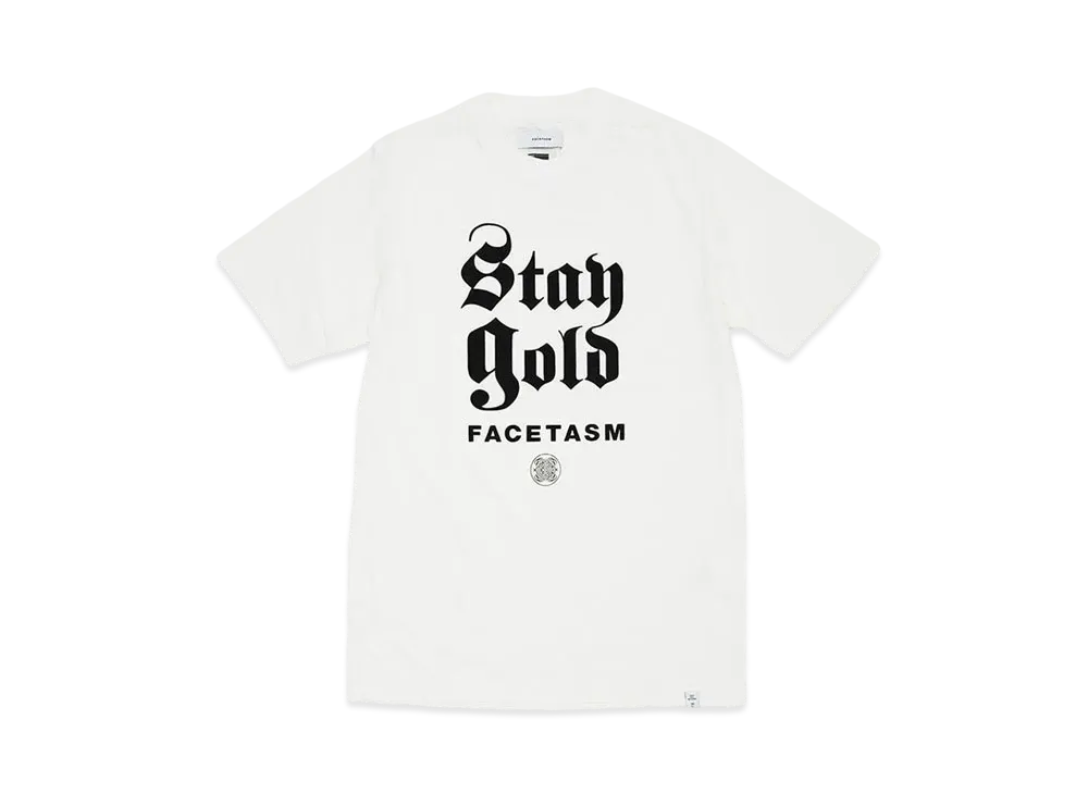 FACETASM STAY GOLD TEE "WHITE"