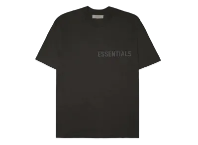 FEAR OF GOD ESSENTIALS SS Tee (Silicon Logo) "Off Black"