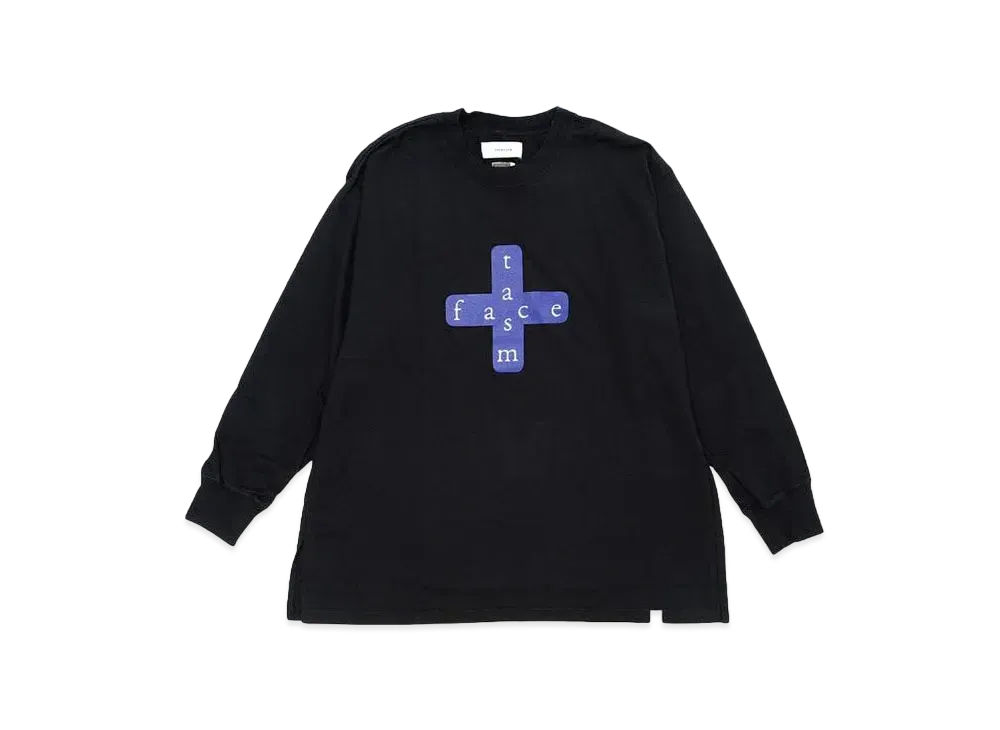 FACETASM CROSSLOGO SLEEVE TEE "BLACK"