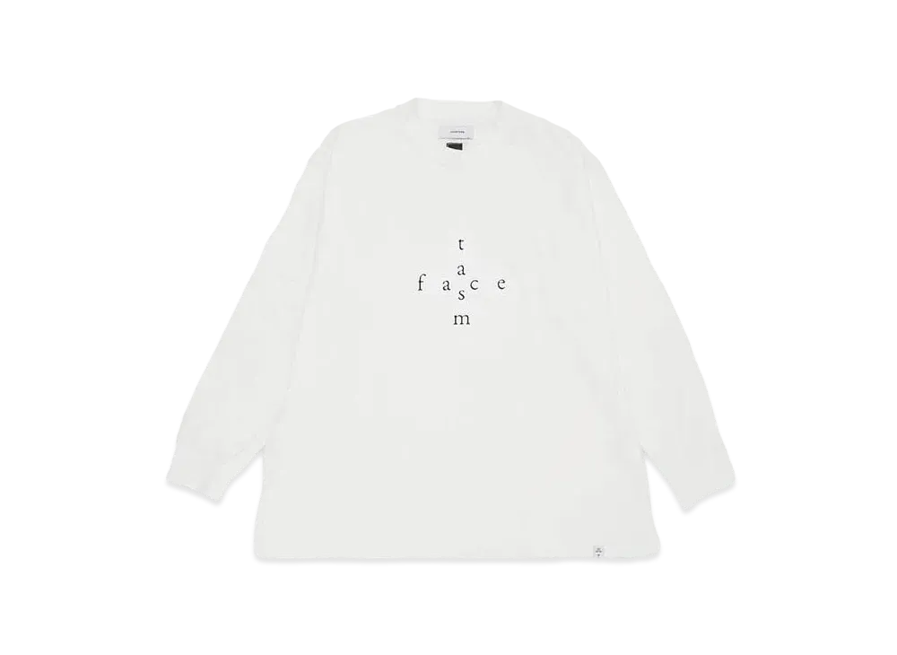 FACETASM CROSSLOGO SLEEVE TEE "WHITE"